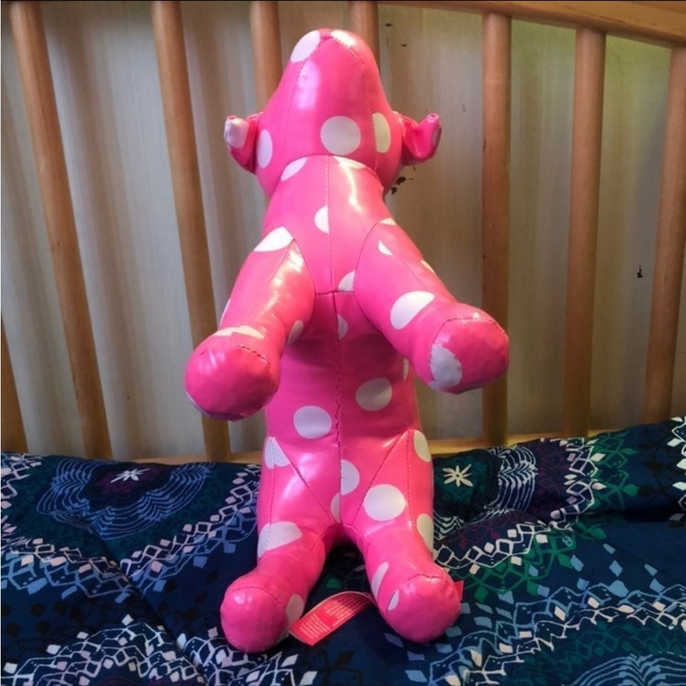 Victoria’s Secret PINK Pink and White Polka Dot Giant Plush Bus Dog Display - Picture 12 of 15